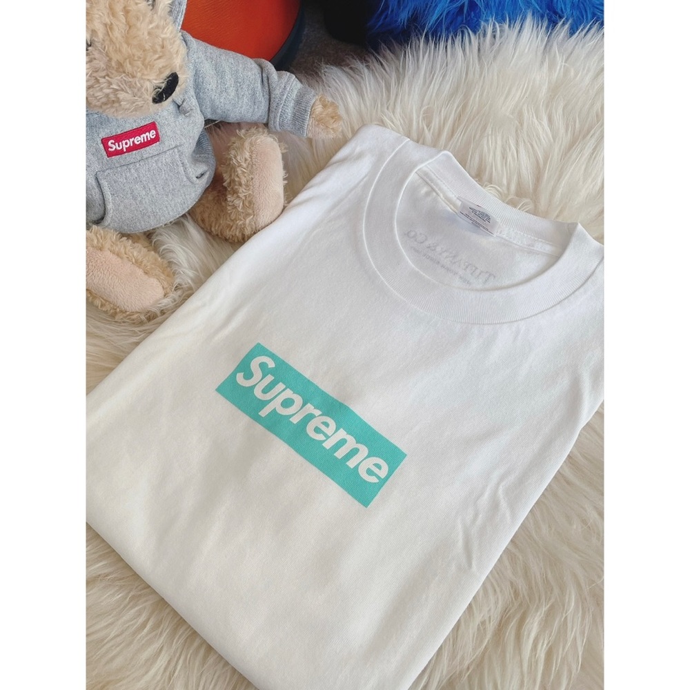 Holiday sale discount ！supreme tiffany box tee